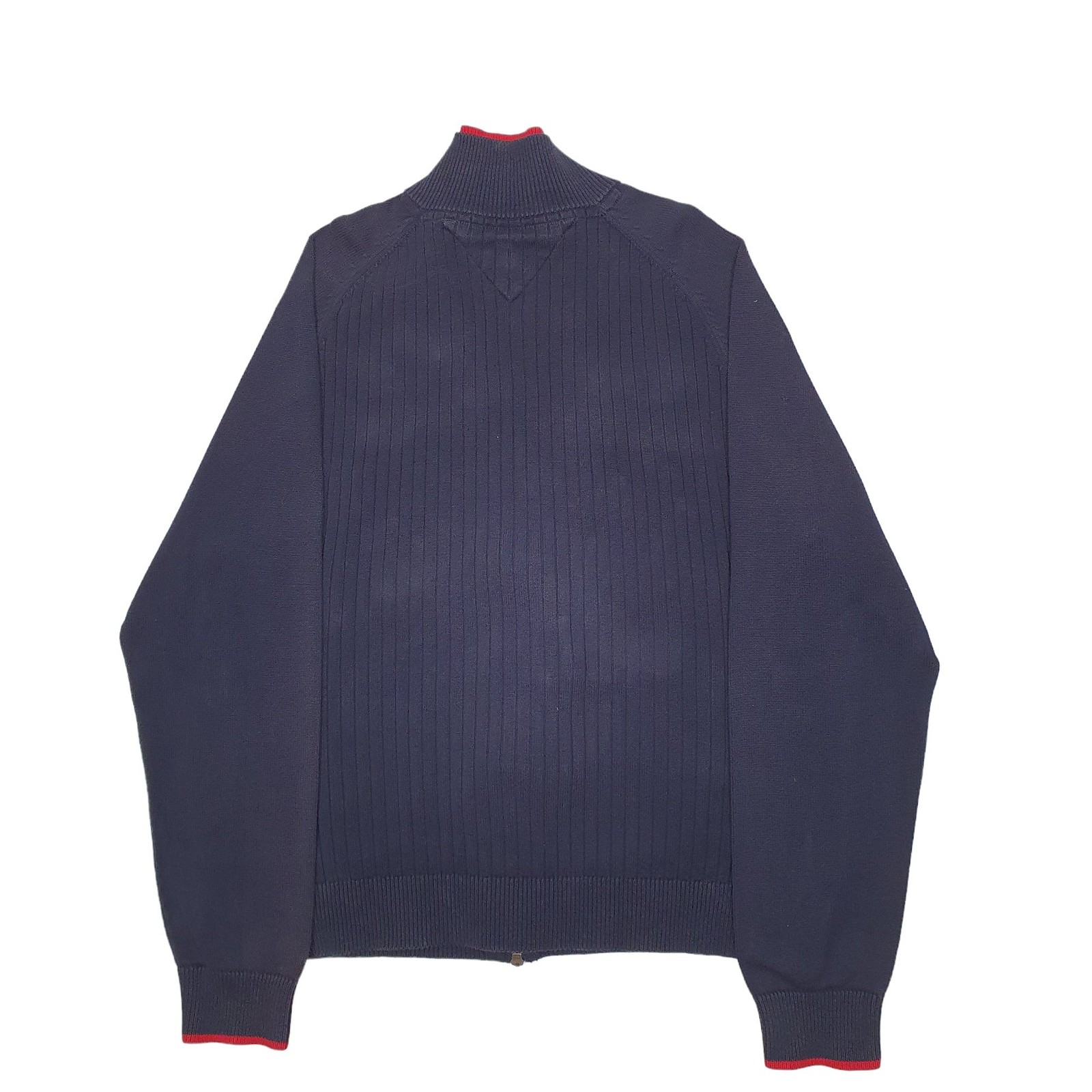 TOMMY HILFIGER Full Zip Knit Jumper Sweatshirt Mens L image 3