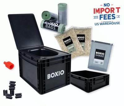 BOXIO Portable Toilet Camping Composting Mini Compact Car Boat Made in Germany