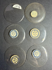 LOT OF 6 GLASS POCKET WATCH CRYSTALS SIZE 19 REPLACEMENT PARTS
