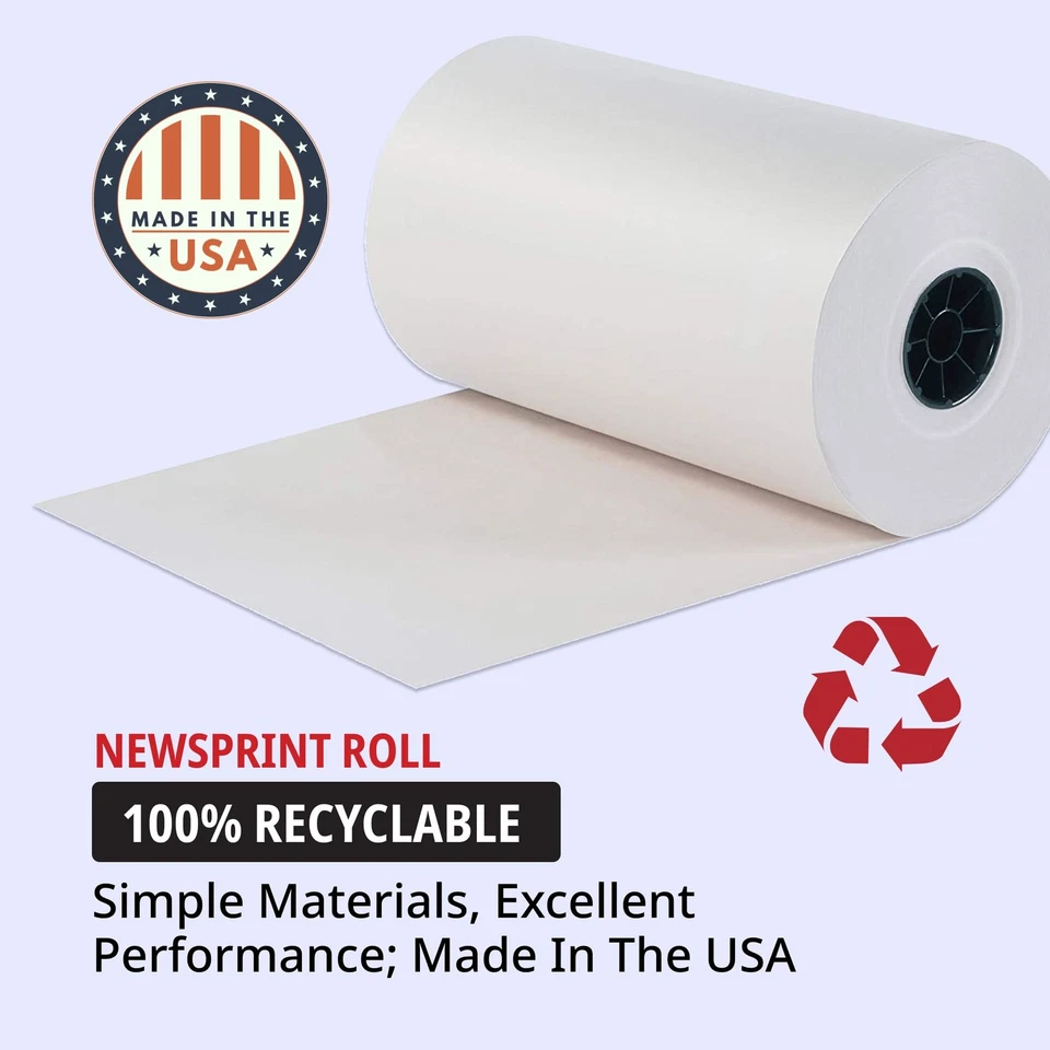 TLNP2490 Newsprint Roll, 30#, 24 x 1,440', White - Image 2 of 3