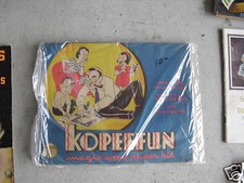 Vintage 1940 Game Kopeefun Magic Copy Paper Kit LOOK