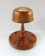 Vintage Duk-It, McDonald Products Walnut Wood 6 Smoking Pipe Holder Stand