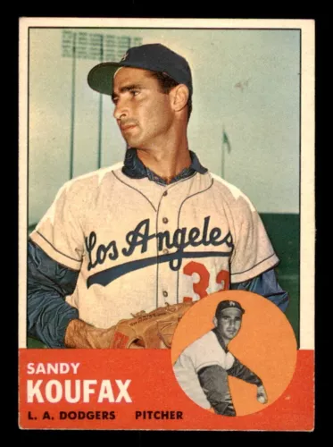 1963 Topps Baseball #210 Sandy Koufax EX *e1
