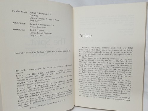 (1973) THE SPIRIT IS PRESENT - Themes on Christian Spirituality HC Signed RARE  - Bild 6 von 12