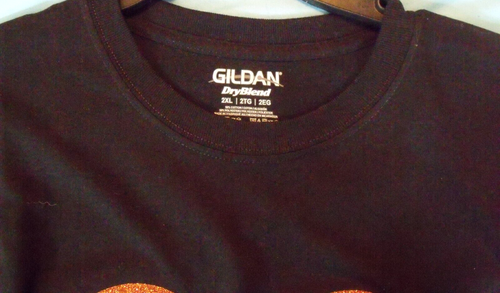 Gildan Black T Shirt Disney Halloween Mickey Mouse Women Glitter Size 2XL NWOT - Picture 4 of 8