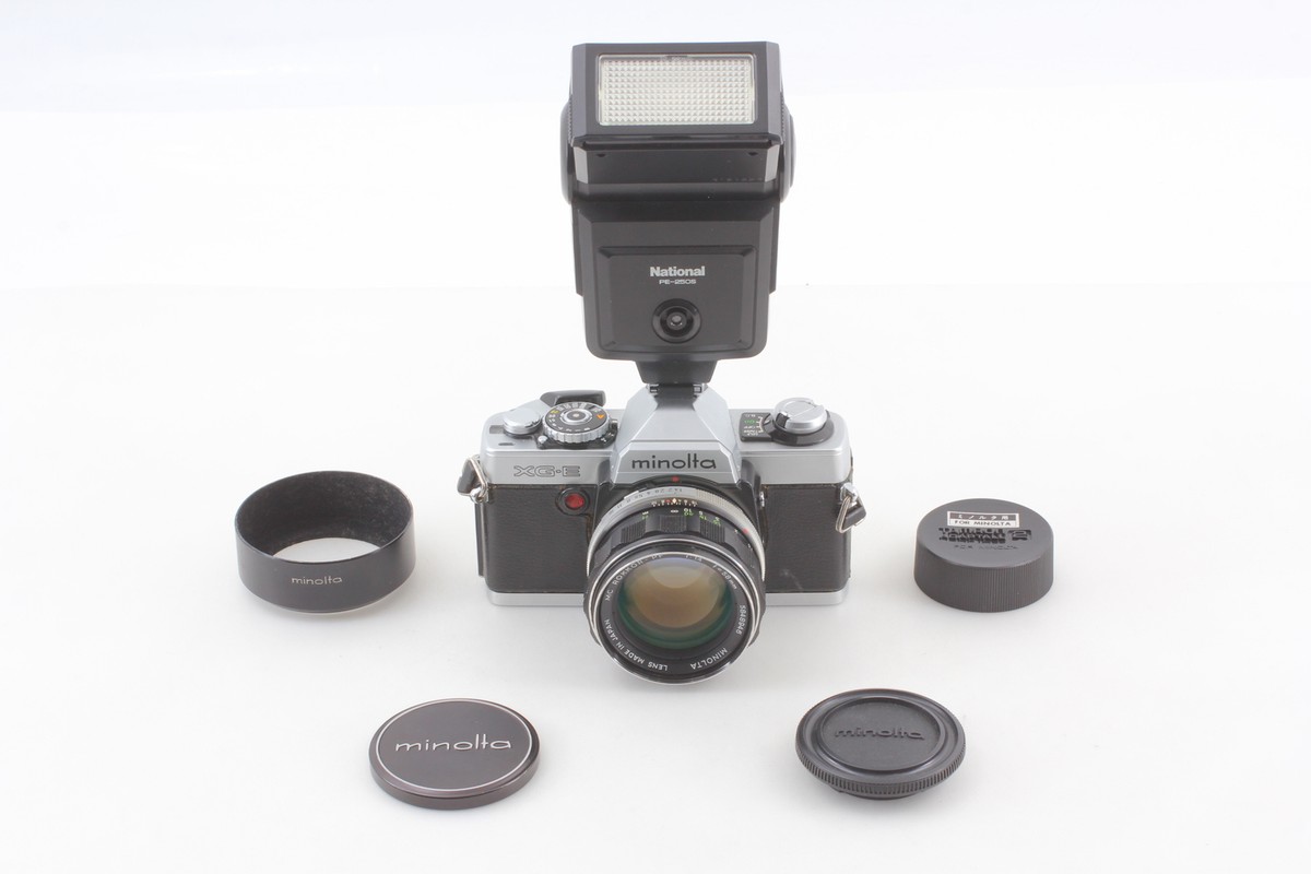 Exc+4] Minolta XG-E SLR Film Camera Body W/ Mc Rokkor-PF