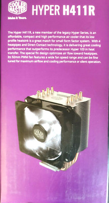 Cooler Master HYPER H411R  CPU-Kühler  weiße LED-Beleuchtung CPU Kühler Lüfter