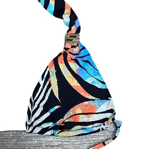 Neu mit Etikett Bar III Bikini-Top Größe Large Farbstoff Palmen Neckholder Triangel Schwimmen Badeanzug L - Bild 6 von 9