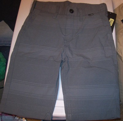 NEW Hurley charcoal gray khaki chino long walk shorts boys youth 8 10 14 16 NEW Hurley charcoal gray khaki chino long walk shorts boys youth 8 10 14 16