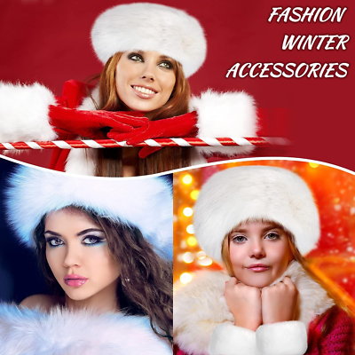 3 Pieces Faux Fur Headband Set Ear Warmer Headwrap Furry  display picture 3