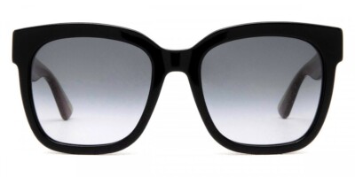 Gucci GG 0034 S 002 Black Green with Red Stripe/Gradient