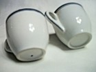White Expresso Cups - Height is 2 1/4" - Good Condition — photo 2
