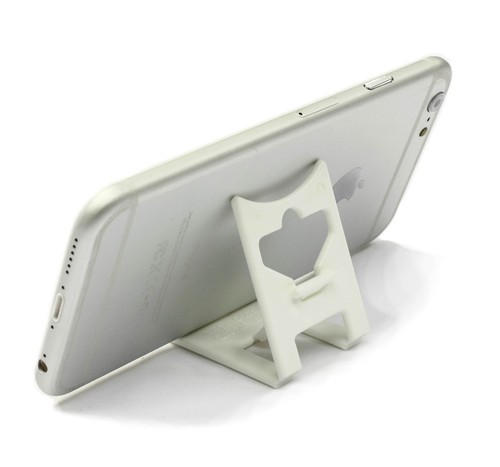 iPhone 6 Silver Holder Support: WHITE iClip Folding Travel Desk Display Stand - 第 7/9 張圖片