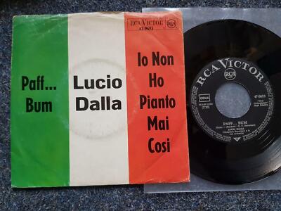 Lucio Dalla - Paff... Bum/ Io non ho pianto mai cosi 7'' Single GERMANY