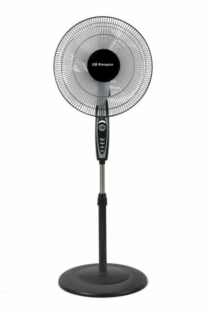 Ventilador de pie de pie y sobremesa negros