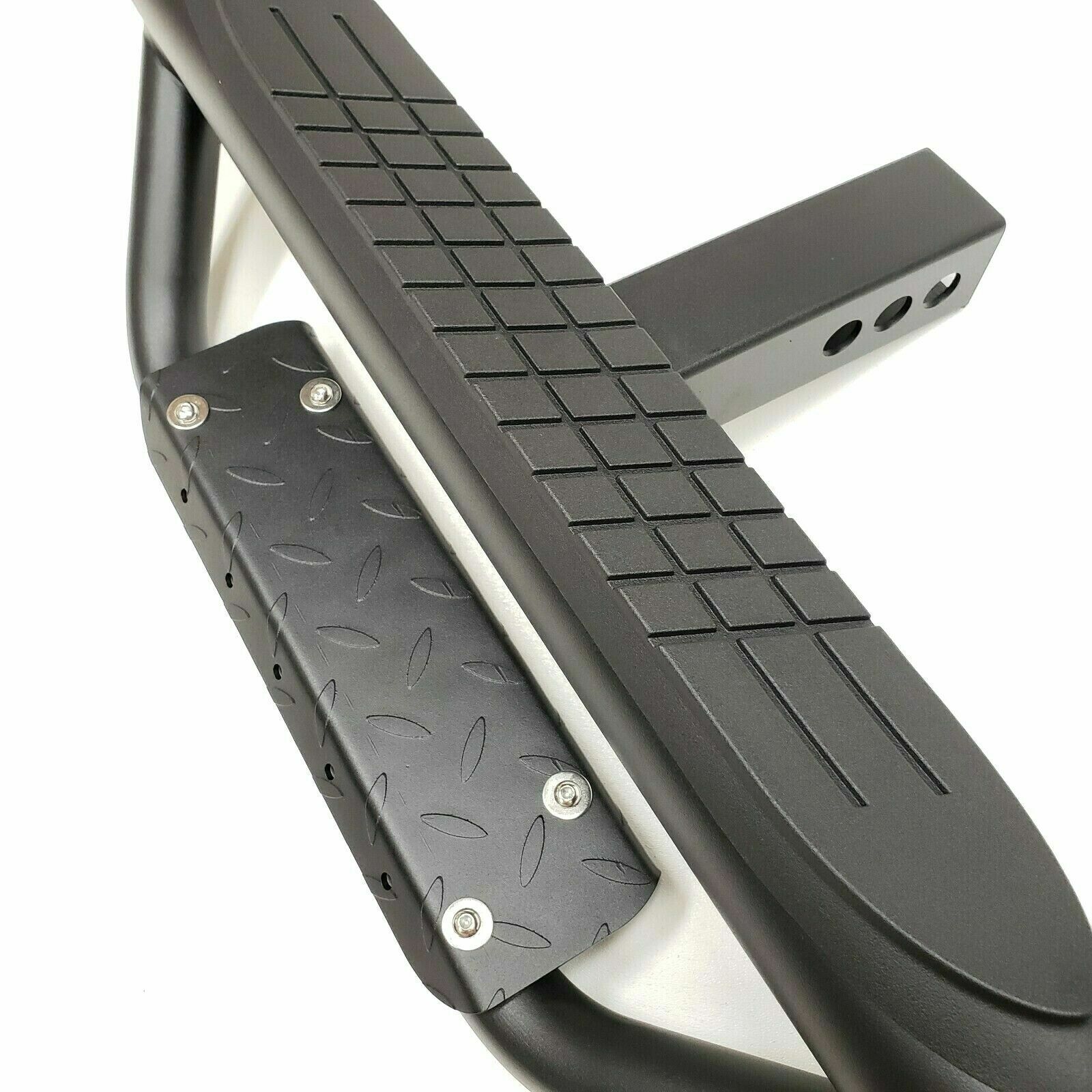 Heavy Duty Steel Tow Hitch Step Bar Guard Black Drop Step For 2" Receiver Truck