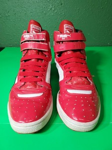 puma red high tops