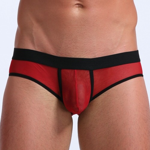 Men Boxer Briefs Bikini Sexy Bulge Pouch Jockstrap Underwear Mesh Underpants New - Picture 14 of 42