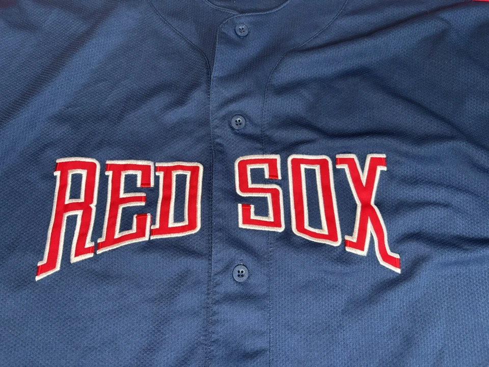 Camiseta deportiva vintage Starter Nomar Garciaparra Boston Red Sox para hombre XXL abotonada EE. UU. Foto 3 de 4