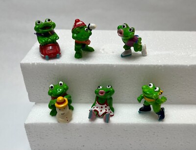 Kinder Surprise Toys ''FrostyFroggies'' figurines hand painted