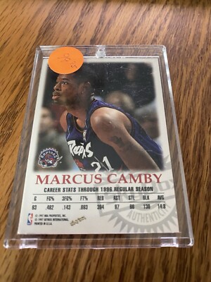 1997-98 Skybox Premium - Autographics Marcus Camby (AU) | eBay