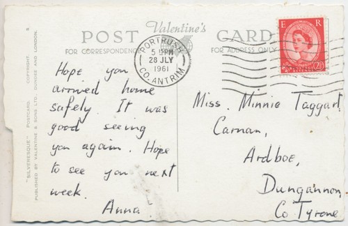 A small Irish from Portrush, 1961 postcard - Picture 2 of 2