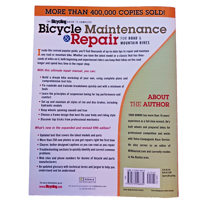 Bicycle Maintenance Repair-for Road Mtn Bikes by Todd Downs - Main Image