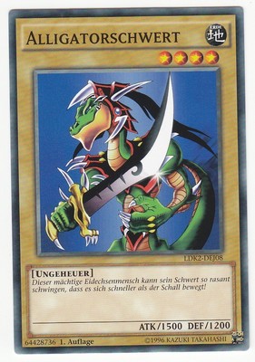 YU-GI-OH Alligatorschwert Common LDK2-DEJ08 NEU!