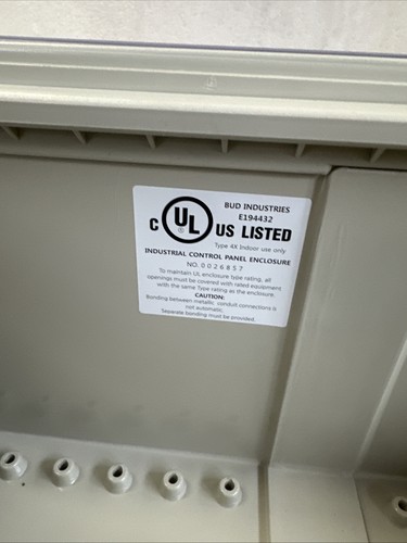 Bud Industries NBB-10273 hellgrau Stil B Kunststoff-Innenbox mit klarer Tür - Bild 5 von 6