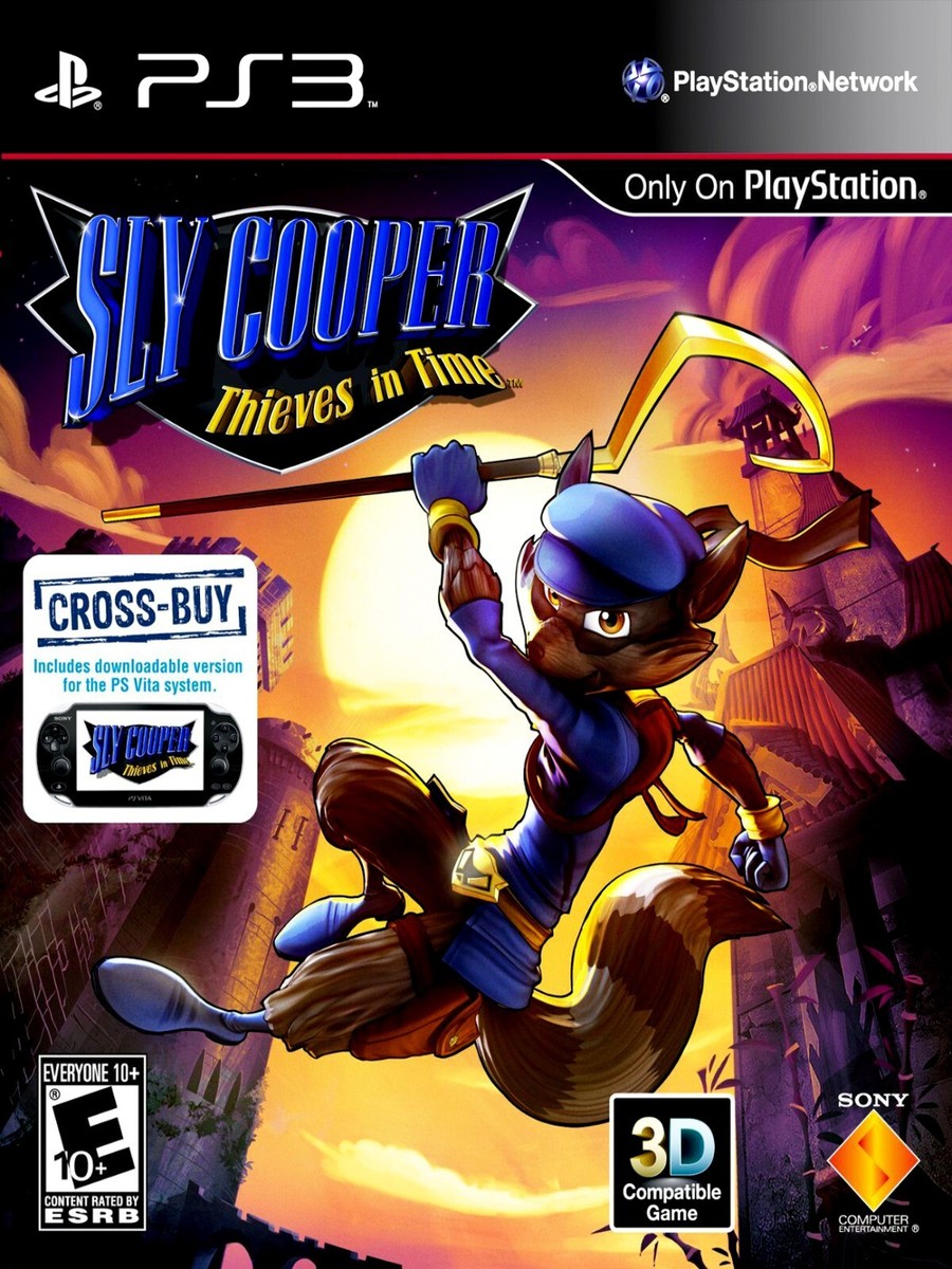 Sly Cooper Thieves In Time PS3 BOX ART Glossy POSTER Unframed