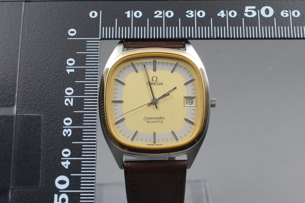 MINT] OMEGA Seamaster 196.0218 Quartz Gold Silver Dial Cal.1337