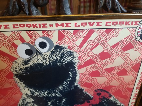 Me Love Cookies Sesame Street vecchio poster - Foto 4 di 4