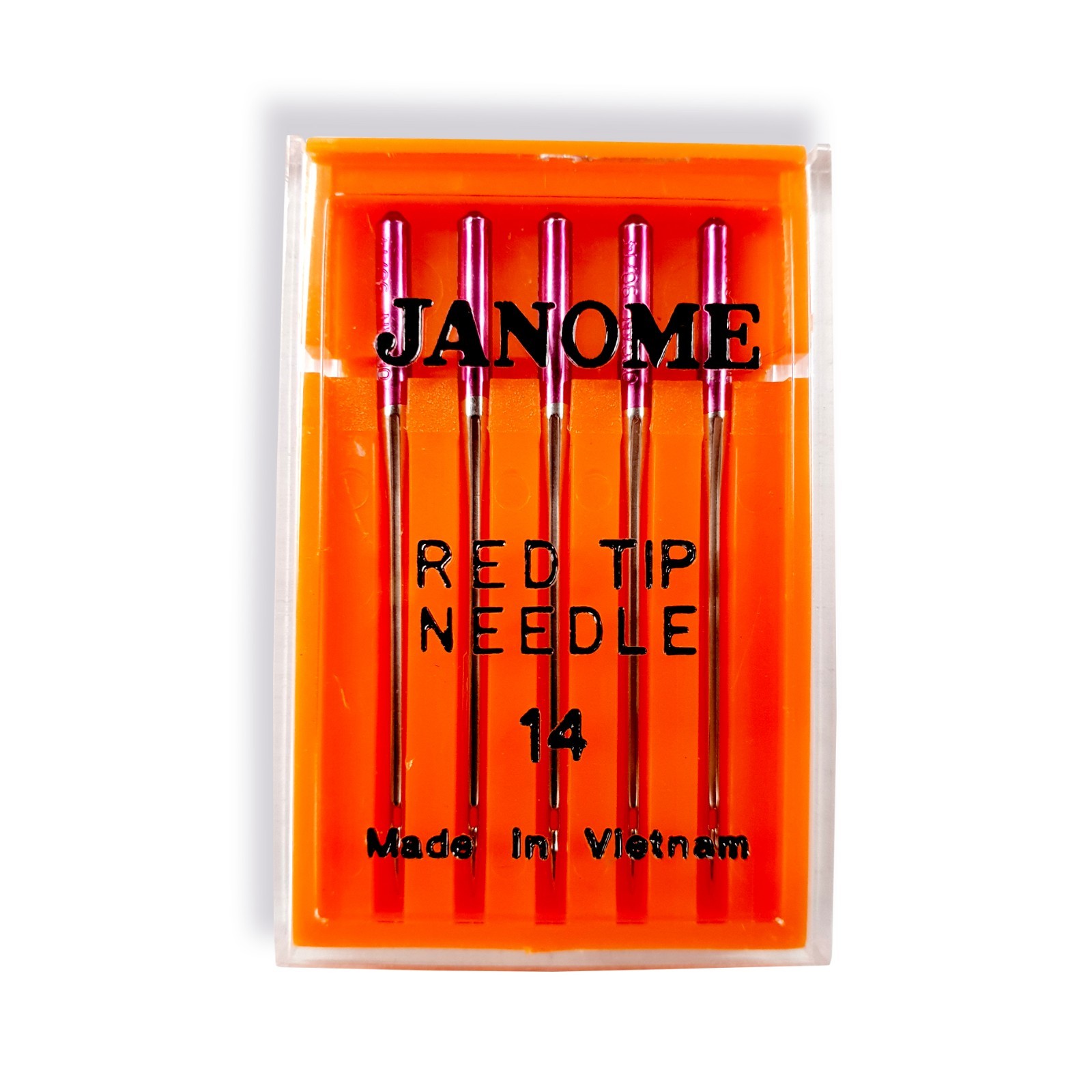 Genuine Janome Red Tip Sewing Machine Needles Size 14 Embroidery