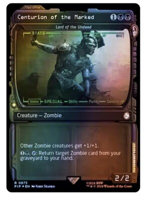 SURGE FOIL SHOWCASE - Centurion of the Marked Lord Of The Undead Fallout NM