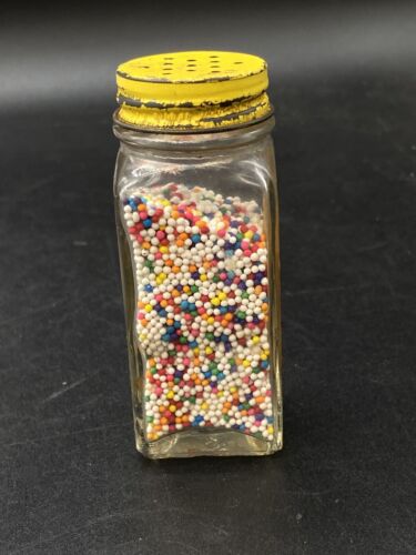 Candy Tips Specially Foods Chicago anni '50 cake sprinkles bottiglia barattolo vintage prop - Foto 10 di 11