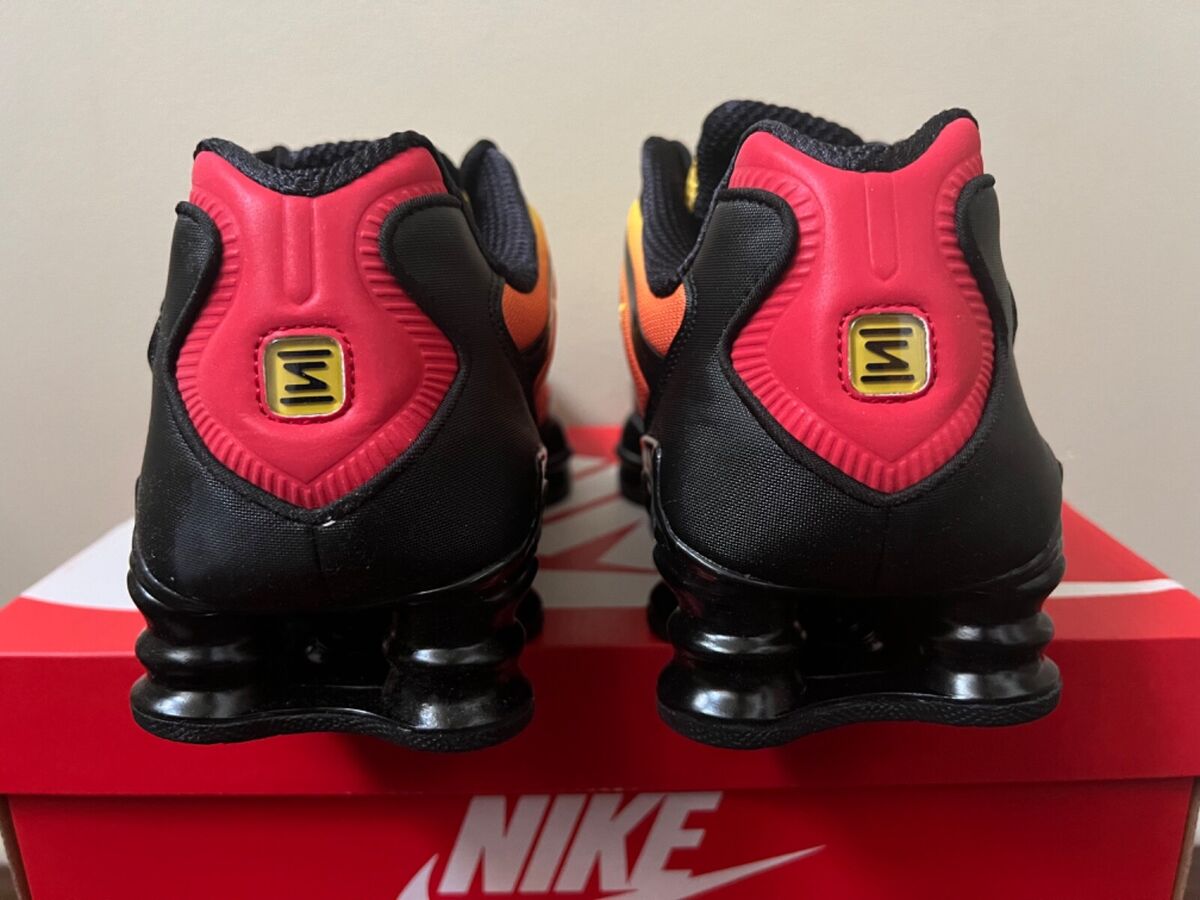 Nike Shox TL 'Sunrise' Black Amarillo University Red AV3595 Nike Shox TL 'Sunrise' Black Amarillo University Red AV3595
