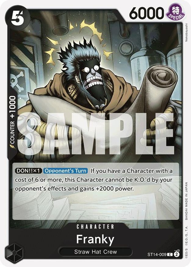 One Piece Franky (ST14-009/17) Starter Deck 14 3D2Y NM