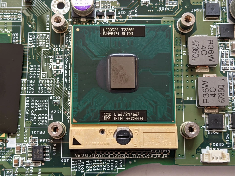 Acer Travelmate 4222 Laptop Motherboard w/ Intel Core Duo T2300E 1.66GHz CPU - Image 4 of 4