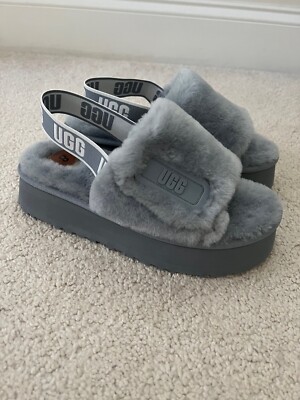 Womens Slippers Grey Yeah Ugg Slippers New UGG Soft Fluff Yeah