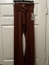 TOPYOGAS Brown Yoga Pants Bootcut Leggings with Tummy Control XS