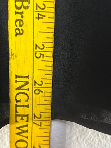 Zac & Rachel Damen Bluse schwarz V-Ausschnitt 2X Rüschenärmel Spitzendetail bequem - Bild 15 von 17