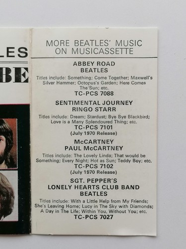 THE BEATLES LET IT BE ORIGINAL 1970 UK TAPE CASSETTE 1ST ISSUE - Picture 13 of 16