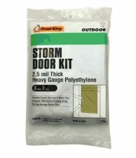 Frost King P784 Exterior Storm Door Cover Kit, 2.5 Mil, 3' x 7' Made in USA