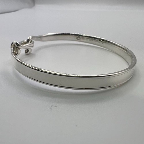 Georg Jensen # 204 Sterling Silver Torun Bracelet Size L Denmark Vintage W/Box - Picture 5 of 24