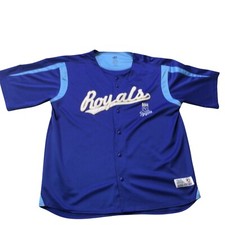 Kansas City Royals Blue Dynasty Series Baseball Jersey 2XL Ripcord 7...