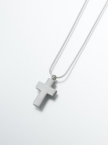 Pewter Cross Memorial Jewelry Pendant Funeral Cremation Urn - Picture 2 of 7