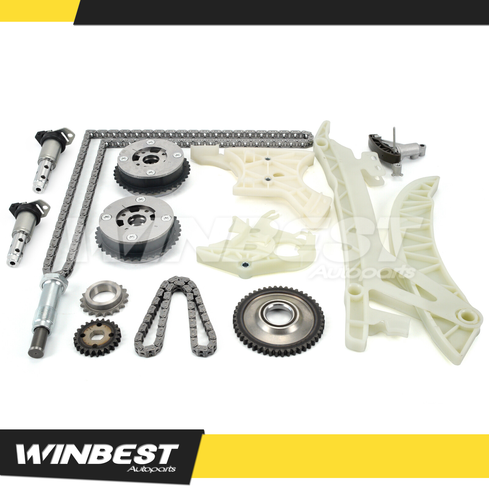 Timing Chain Kit w/VVT Solenoid Set for 1317 BMW X1 X3 X4 328i 428i