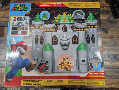 Super Mario Deluxe Bowser's Castle Spielset Neu