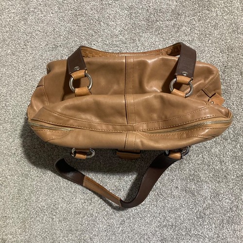 EUC Authentic Coach Soho Buckle Dome Leather Bag Purse Tan Vintage F13111 - Picture 7 of 19