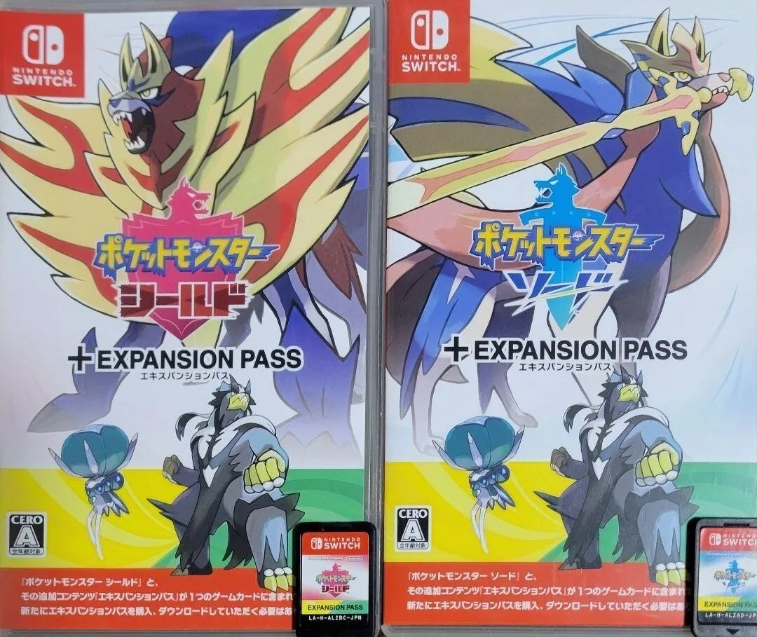 Nintendo Switch Pokemon Shield + Expansion Pass Switch Japan USED Japan F/S